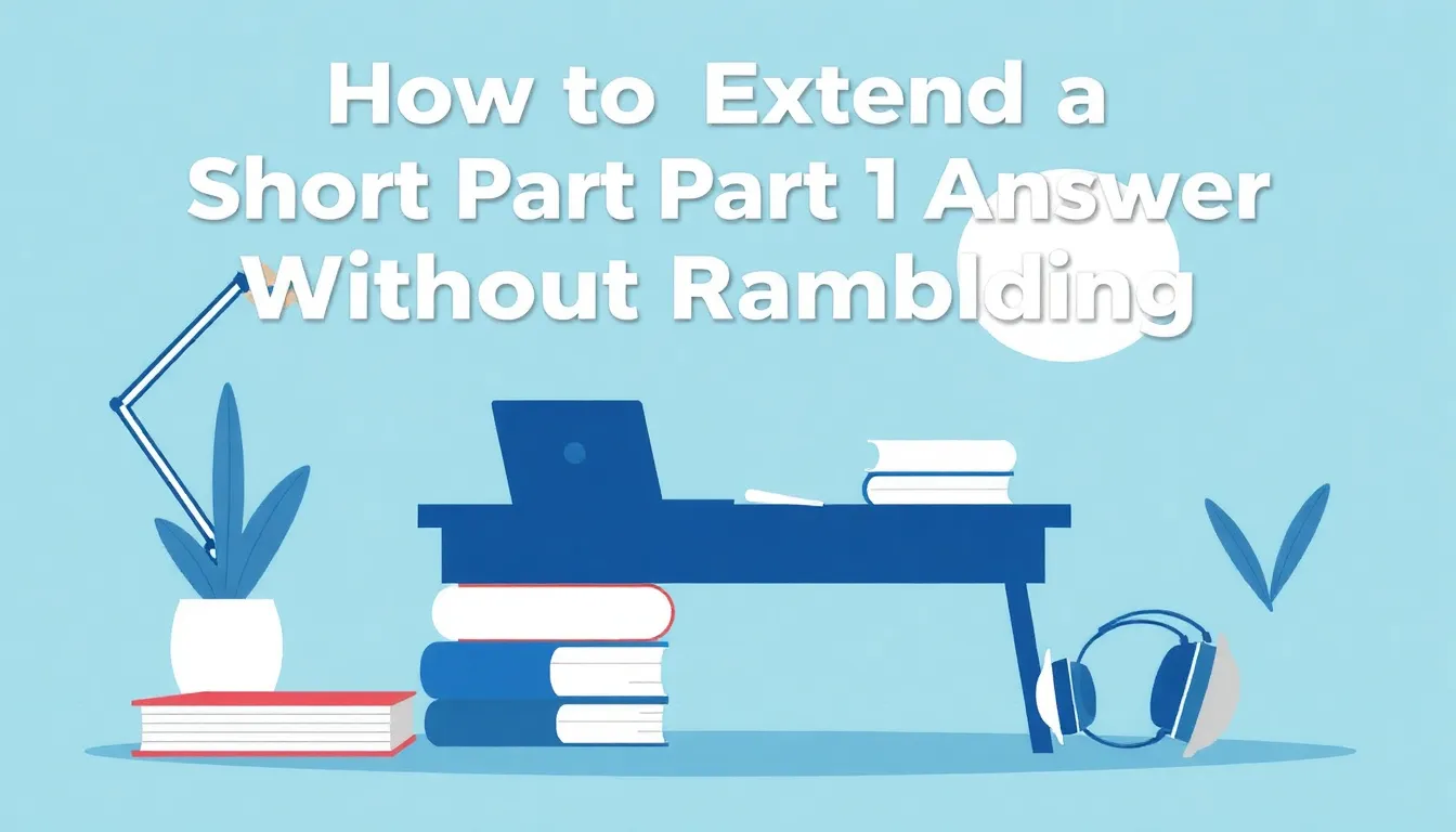 How to Extend a Short Part 1 Answer Without Rambling